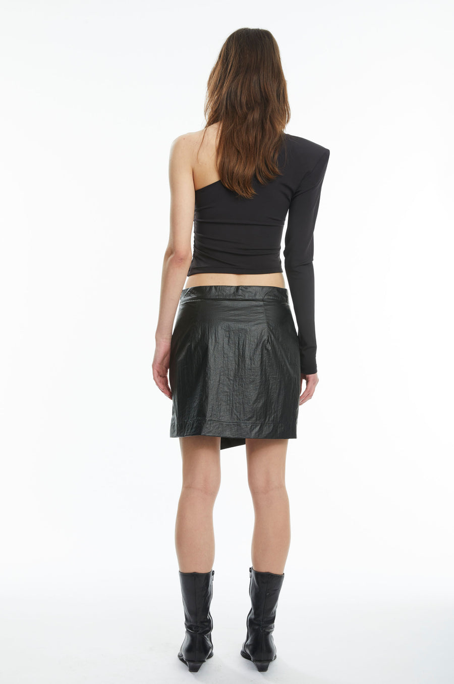 OSRecord skirt - black shine