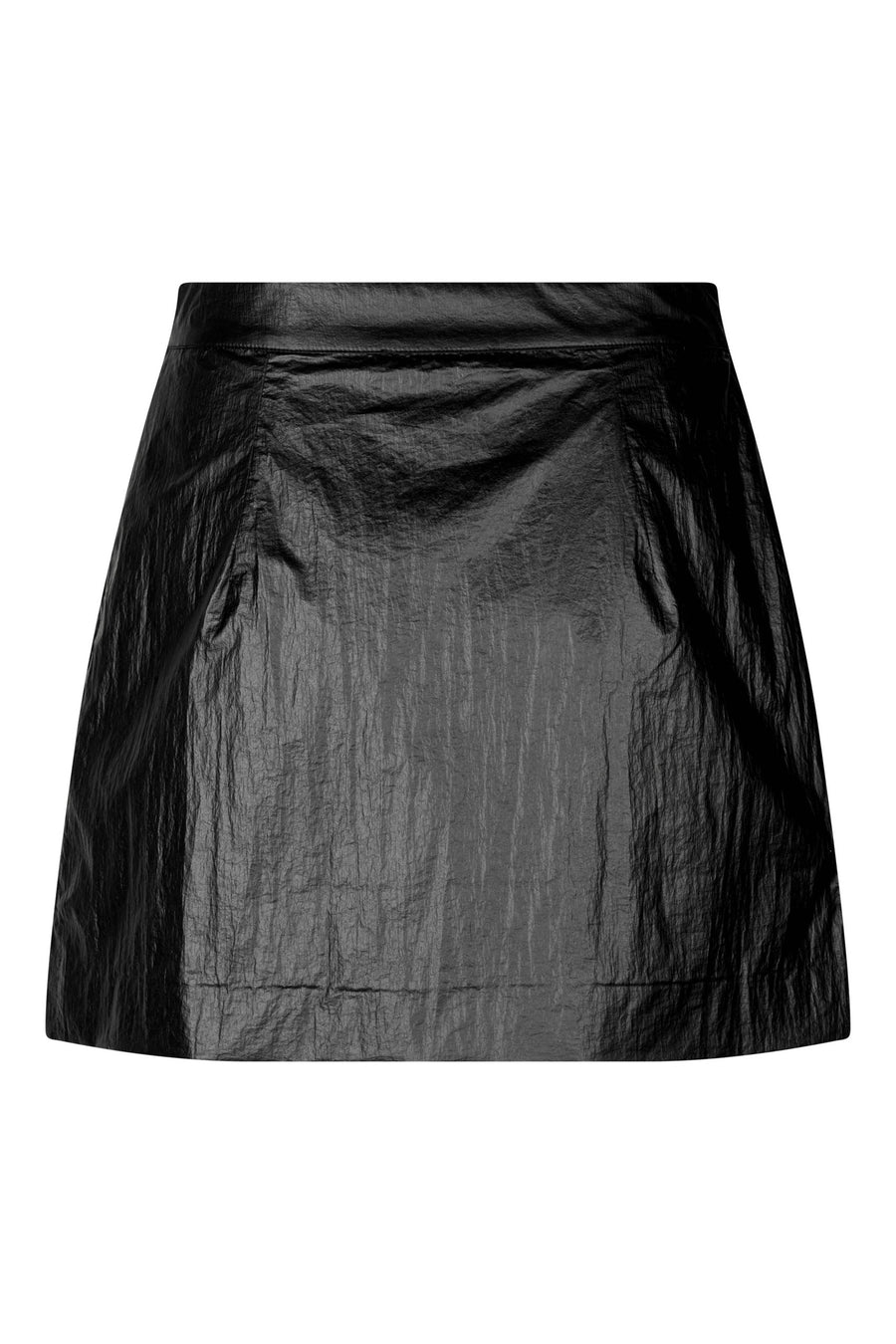 Record skirt, black shine