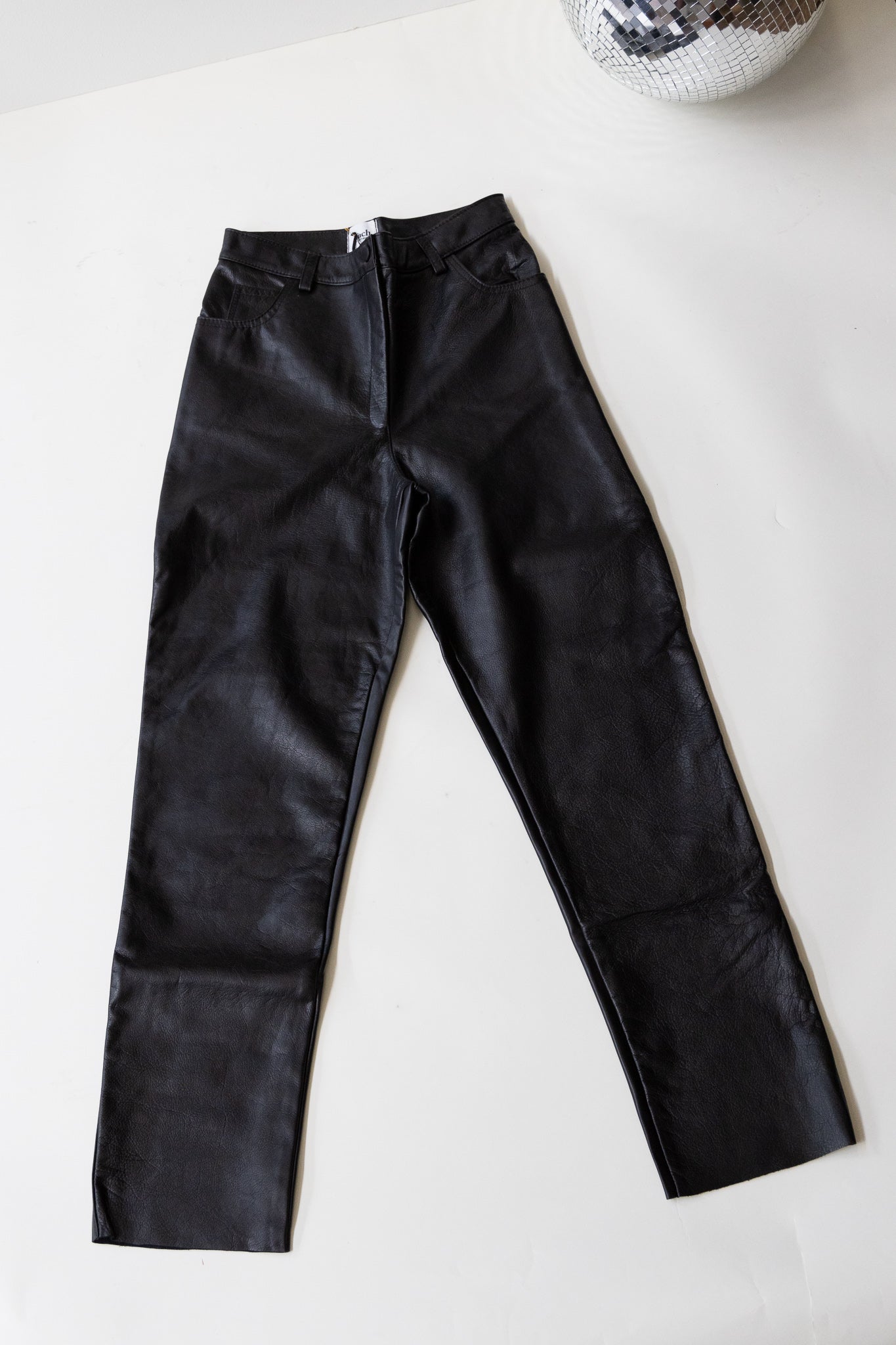 dilma leather pant - black