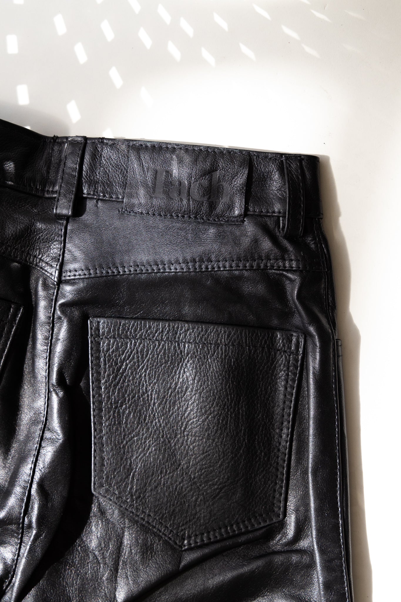 dilma leather pant - black