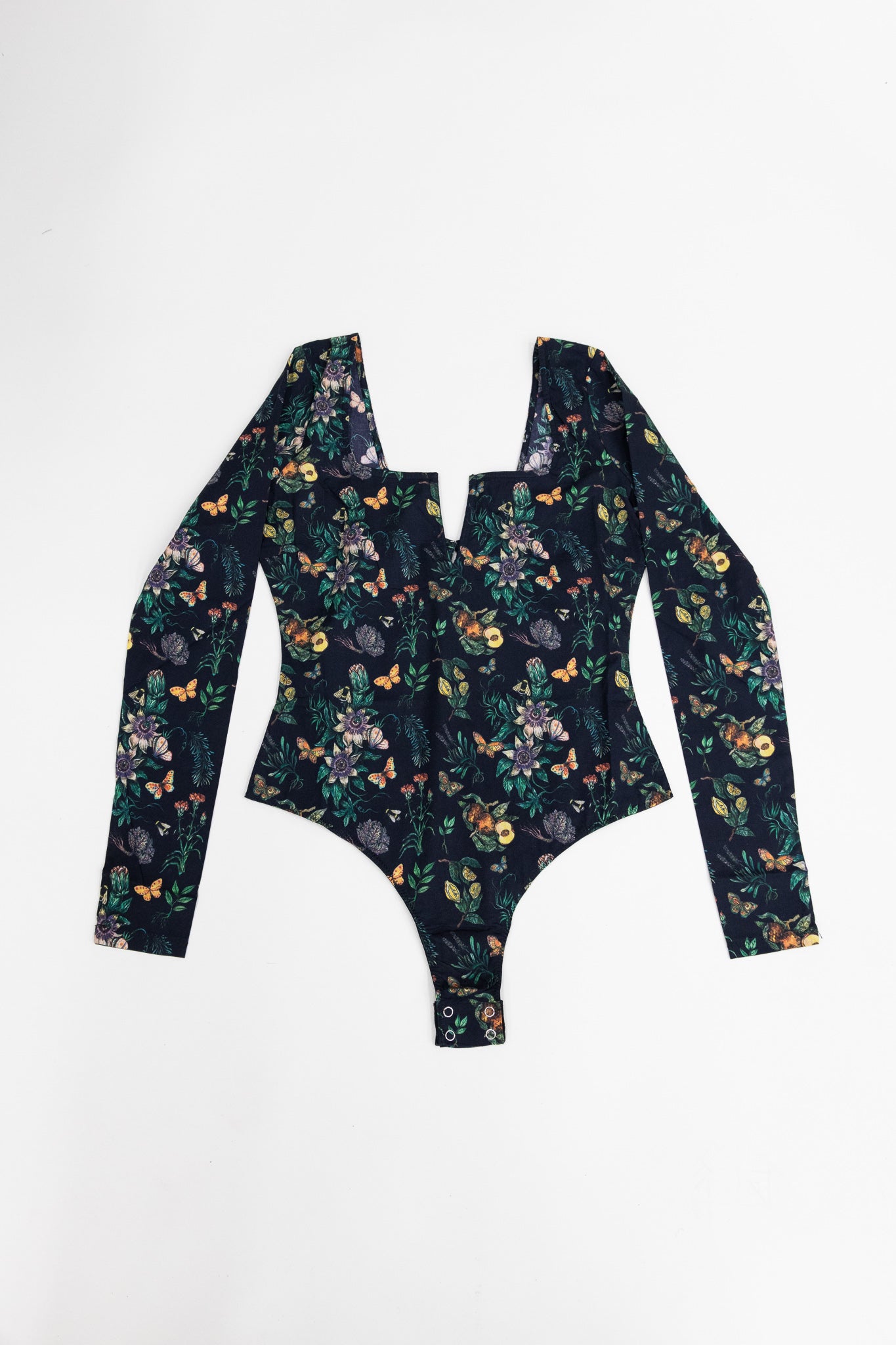 flora bodysuit - apricus